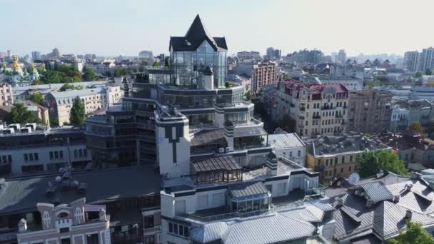Letecký Pohled Moderní Rezidenční Komplex — Stock video