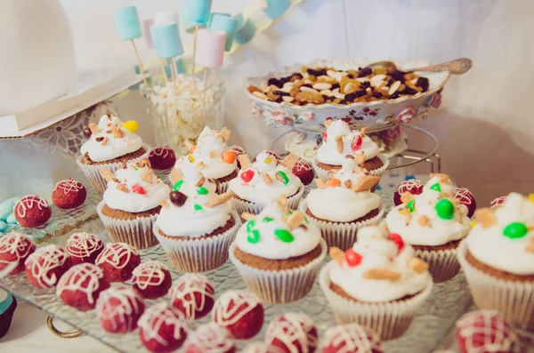 Barra de doces bonita para festa de crianças — Fotografia de Stock