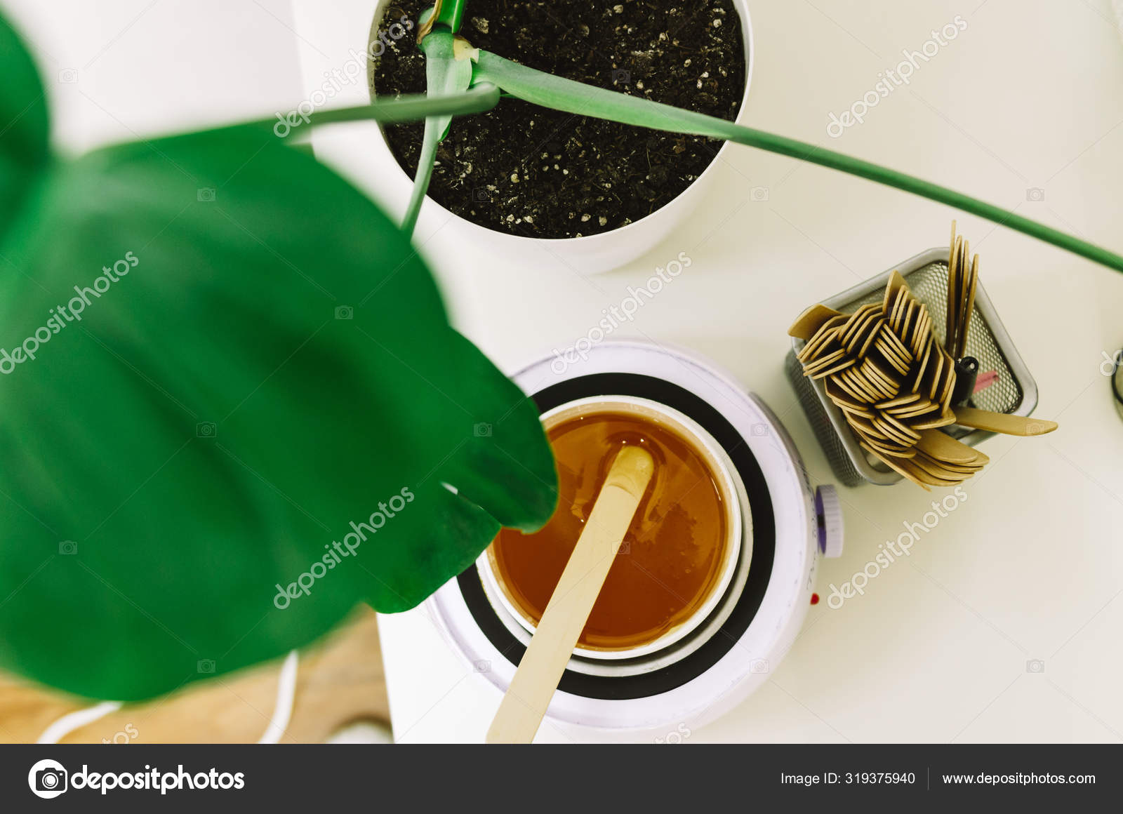 Hot Wax In White Bowl For Hair Removal Stock Photo C Marianarbh1