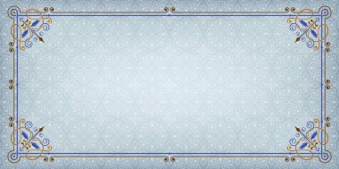 Süslü dikdörtgen renk çerçeve ve arka plan ile seamless Arapça modeli. 