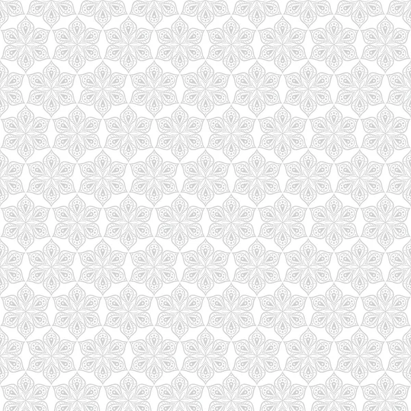 Motif floral gris clair sans couture. Swatch est inclus dans le fichier vectoriel. Fond transparent . — Image vectorielle