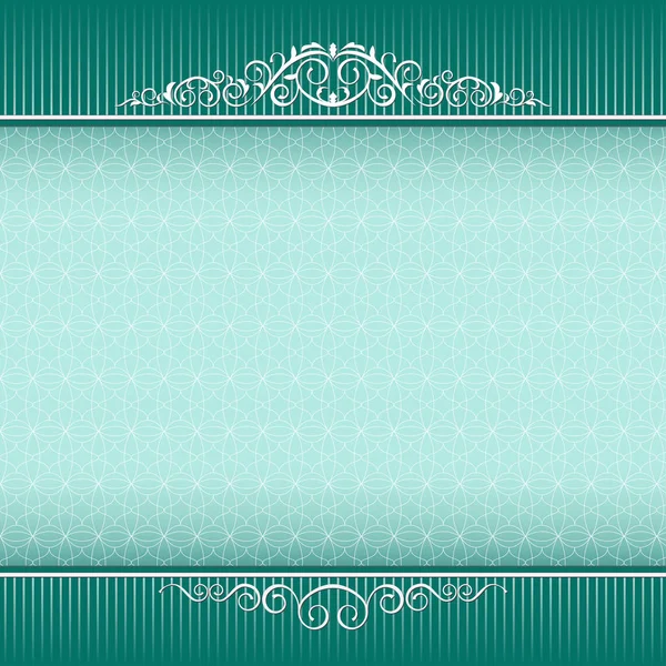 Template for certificate, banner with decorative patterns and background with a tangier grid. — Stock Vector