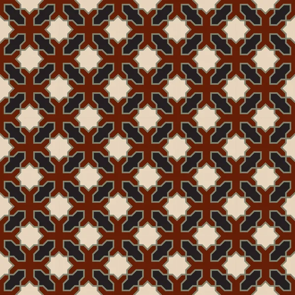 Бесшовный геометрический цветовой узор, арабский стиль. Swatch включена . — стоковый вектор