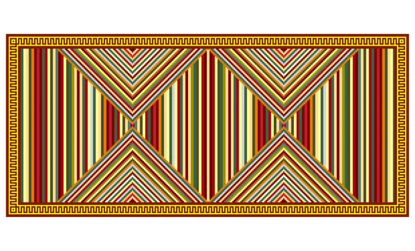 Geometrický vzor, tribal styl amerických indiánů. — Stockový vektor