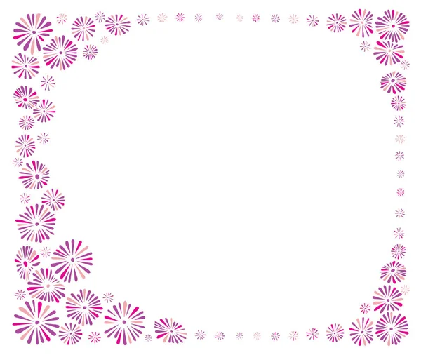 Angoli di colore ornati di fiori astratti. Per la decorazione della pagina, carta, etichetta . — Vettoriale Stock