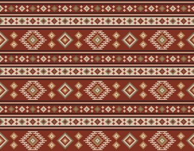 Amerikan Kızılderili kabile doku, seamless modeli. Navajo stili.