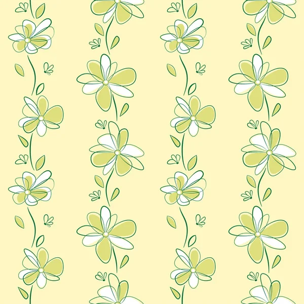 Soyut çiçek ile kesintisiz dikey ışıma. Renk örneği vektör dosyası içinde yer almaktadır. 