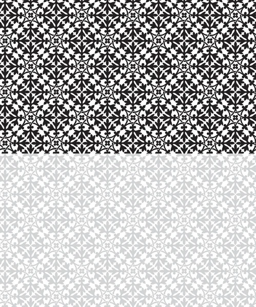 Бесцветные Черно Белые Узоры Арабический Стиль Образцы Включенные Векторный Файл — стоковый вектор