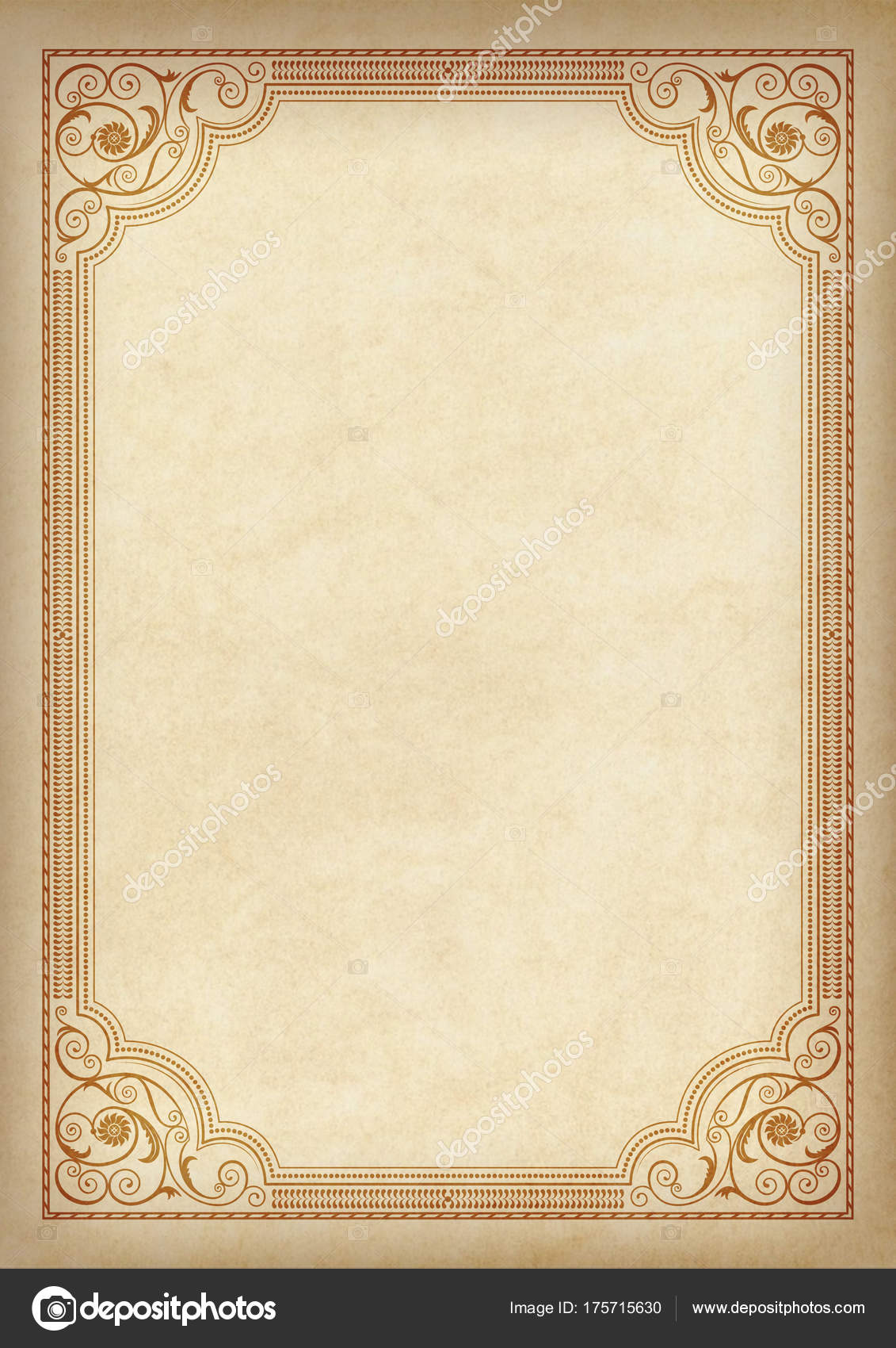 Parchment Paper Template Background