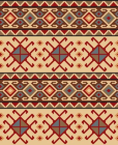 Безшовні Етика Грузинської Шаблон Фону Текстиль — стоковий вектор