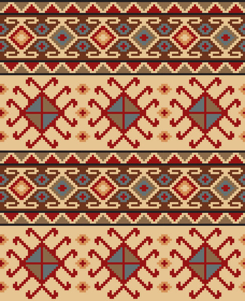 Seamless ethic Georgian pattern for background, textile.
