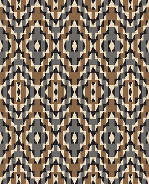 Amérindiens Sans Couture Modèles Tribaux Style Ethnique Navajo — Image vectorielle