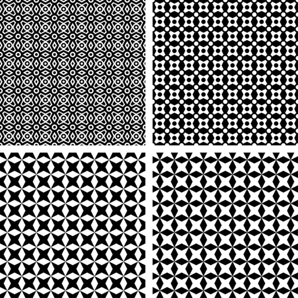 Bezszwowe Czarne Wzory Przejrzyste Tło Odpowiednie Dla Tekstyliów Materiałów Opakowaniowych — Wektor stockowy