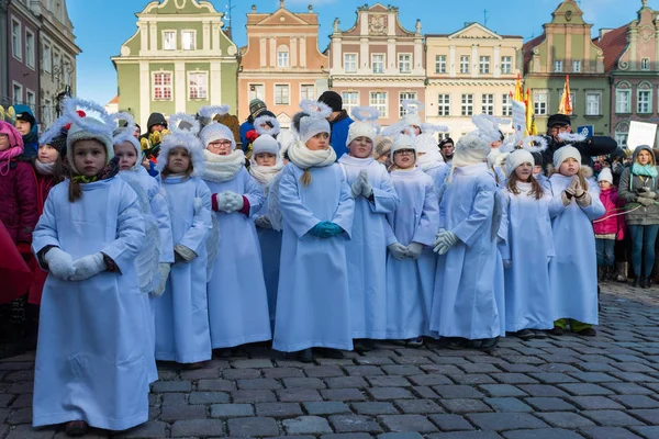 Poznan, Lengyelország - 2017. január 6.: Epiphany ünnep, a keresztény vallás — Stock Fotó