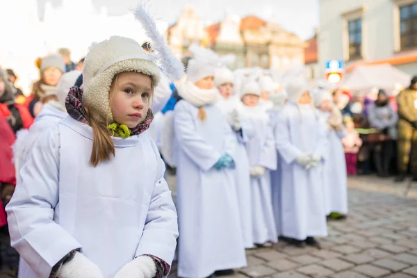 Poznan, Lengyelország - 2017. január 6.: Epiphany ünnep, a keresztény vallás — Stock Fotó