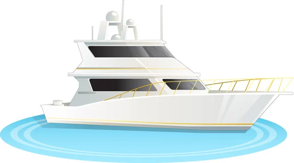 Illustratie Van Cruise Met Witte Achtergrond Vector — Stockvector