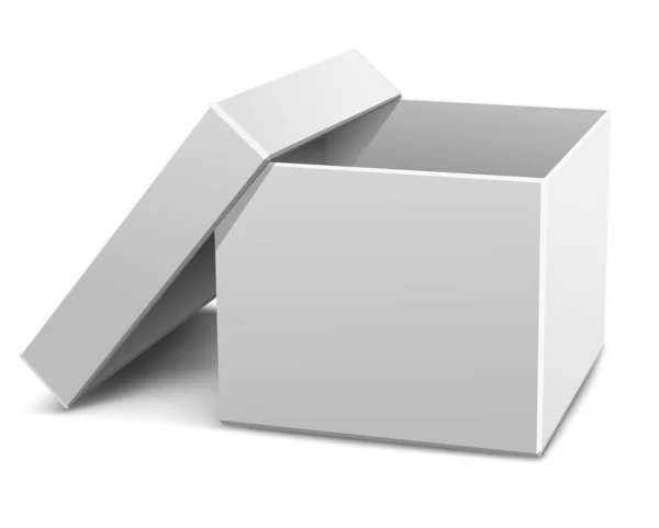 Illustrazione Della Scatola Imballaggio Con Vettore Sfondo Bianco — Vettoriale Stock