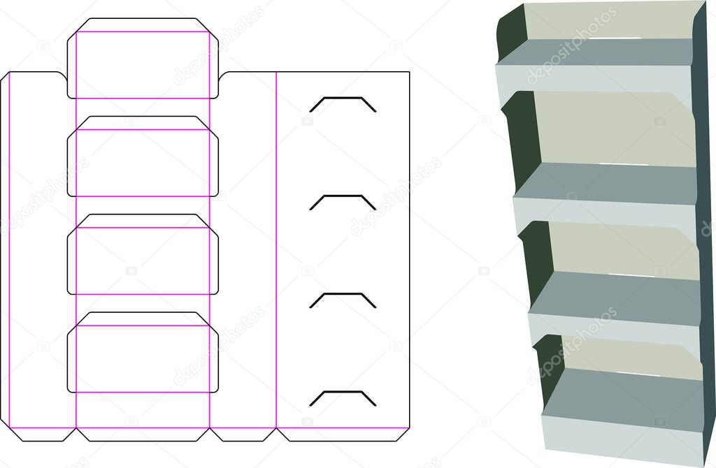 POS Floor Displays template - vector