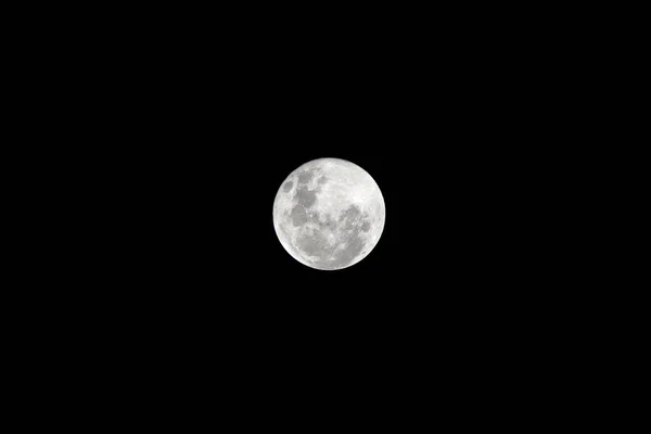 Beautiful Wide Shot Full Moon Night Sky — Stock Photo, Image