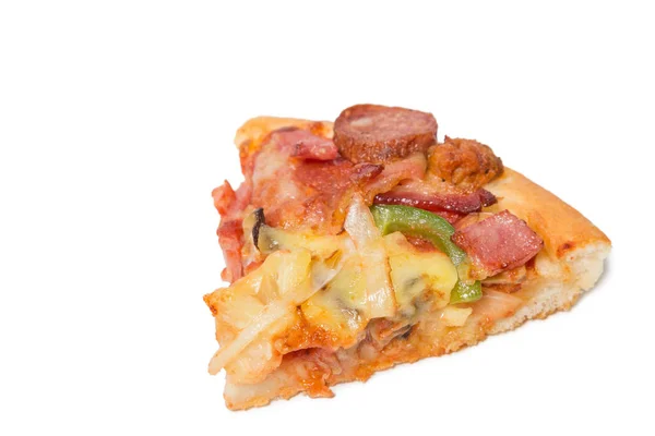 スライス野菜分離 o おいしい風味豊かなピザの作品 — ストック写真