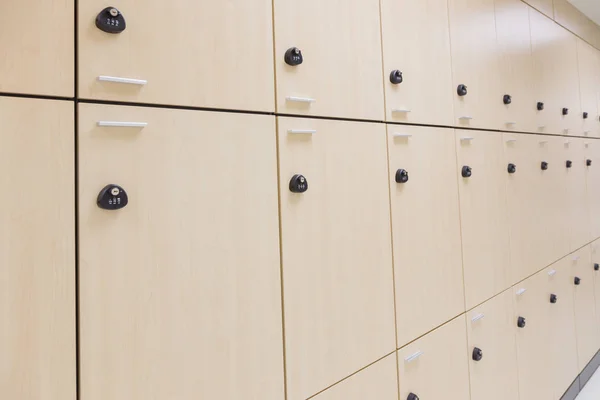 Moderne Houten Interieur Van Een Locker — Stockfoto