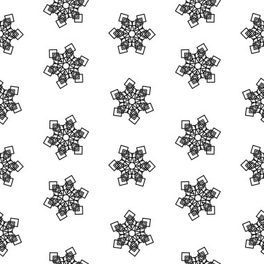 Yalıtım, kış öğesi tasarım için seamless modeli kar taneleri soyut