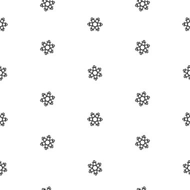 Yalıtım, kış öğesi tasarım için seamless modeli kar taneleri soyut