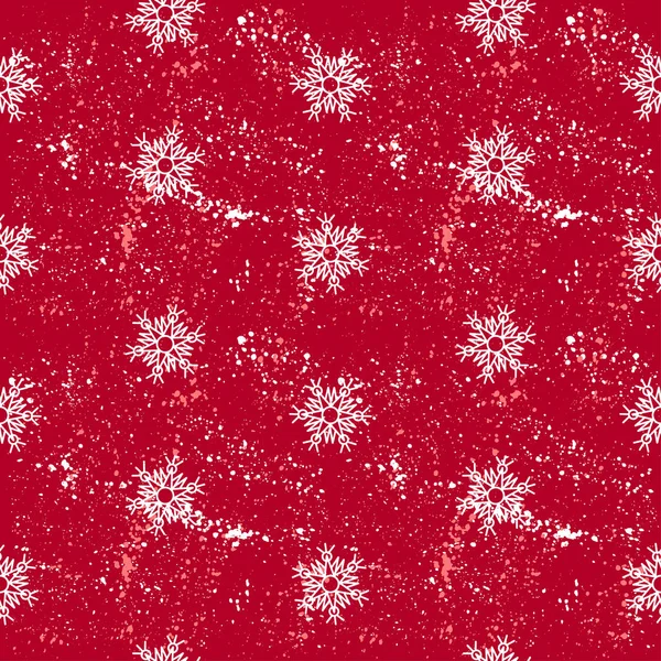Seamless mönster snöflingor abstrakt isolering, vintern element för design — Stockfoto