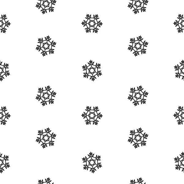 Padrão sem costura flocos de neve isolamento abstrato, elemento de inverno para design — Fotografia de Stock