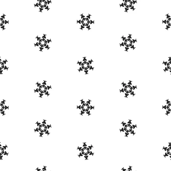 Padrão sem costura flocos de neve isolamento abstrato, elemento de inverno para design — Fotografia de Stock