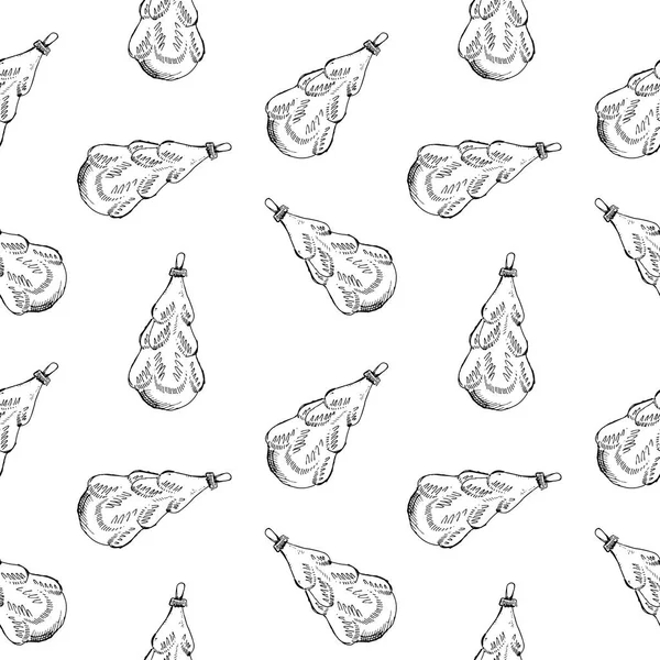 Vintage el seamless modeli çizilmiş topları ve oyuncaklar. Noel ve yeni yıl tasarım öğeleri