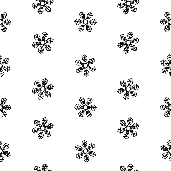 Yalıtım, kış öğesi tasarım için seamless modeli kar taneleri soyut