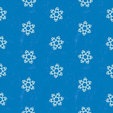 Yalıtım, kış öğesi tasarım için seamless modeli kar taneleri soyut