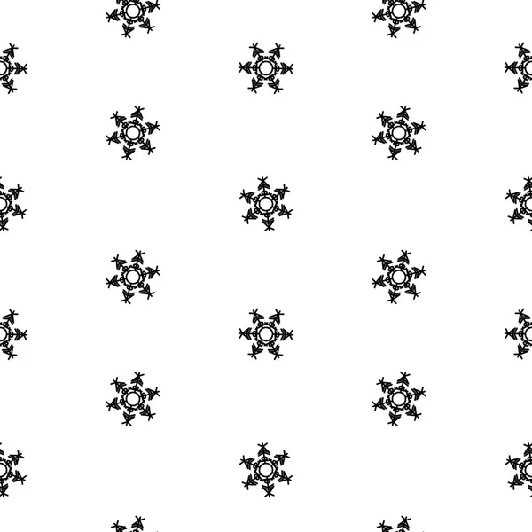 Padrão sem costura flocos de neve isolamento abstrato, elemento de inverno para design —  Vetores de Stock