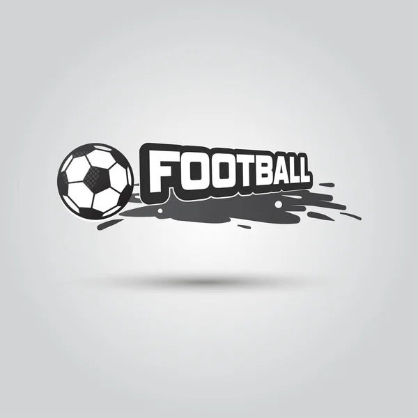 Ball-Symbol Fußball-Logo-Abzeichen. Sportabzeichen-Element — Stockvektor