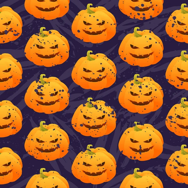 Vzor bezešvé dýně na Halloween. Dovolená Tapeta — Stockový vektor