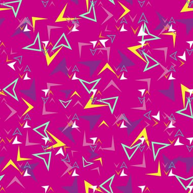 Kızlar, erkekler ve giysiler için soyut, kusursuz vektör deseni. Noktalı yaratıcı arka plan, geometrik figürler tekstil ve kumaş için komik duvar kağıtları. Moda tarzı. Renkli parlak