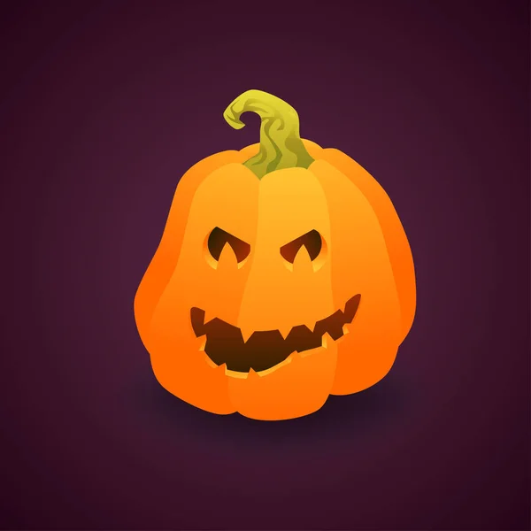 Gradient element Pumpkin face for Halloween. Holidays character design — Stock Vector