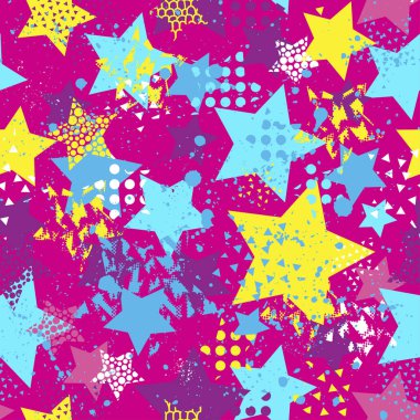 Kızlar, erkekler ve giysiler için soyut, kusursuz vektör deseni. Noktalı yaratıcı arka plan, geometrik figürler tekstil ve kumaş için komik duvar kağıtları. Moda tarzı. Renkli parlak