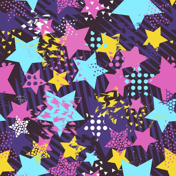 Kızlar, erkekler ve giysiler için soyut, kusursuz vektör deseni. Noktalı yaratıcı arka plan, geometrik figürler tekstil ve kumaş için komik duvar kağıtları. Moda tarzı. Renkli parlak
