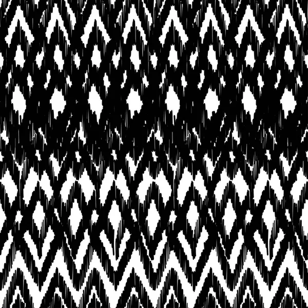 Abstract Ikat Boho Style Handcraric Pattern Традиционный Этнический Дизайн Одежды — стоковый вектор