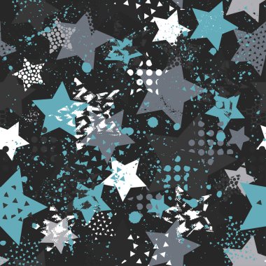 Kızlar, erkekler ve giysiler için soyut, kusursuz vektör deseni. Noktalı yaratıcı arka plan, geometrik figürler tekstil ve kumaş için komik duvar kağıtları. Moda tarzı. Renkli parlak.