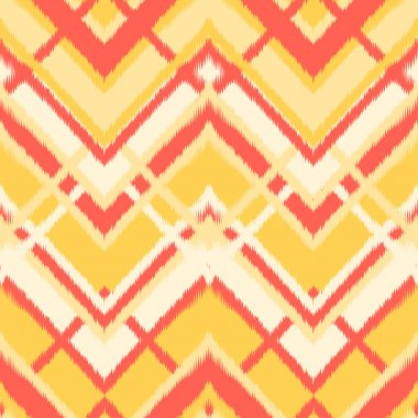 Soyut Ikat ve boho tarzı el sanatları kumaş deseni. Geleneksel etnik Tasarım Giyim ve Tekstil arka plan, halı veya duvar kağıdı için