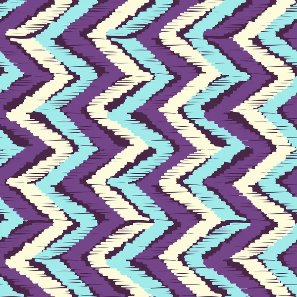 Abstracto patrón de tela artesanal estilo Ikat y boho. Diseño étnico tradicional para ropa y fondo textil, alfombra o papel pintado — Vector de stock