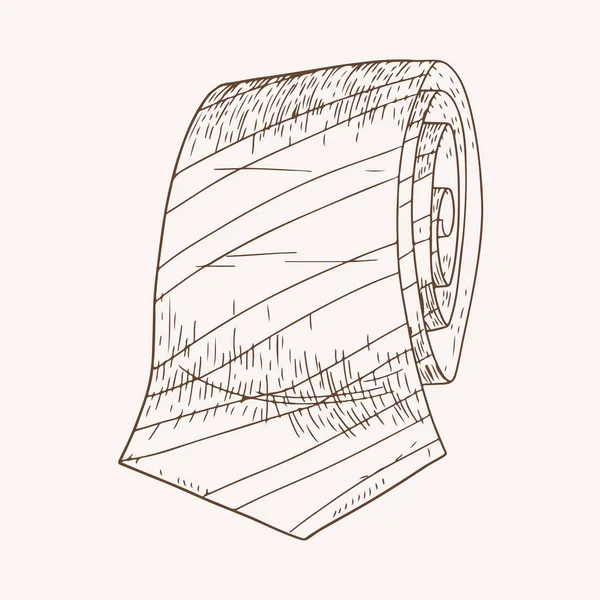 Gewalste stijlvolle stropdas hand getekend illustratie voor de mens — Stockvector