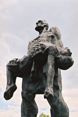 Khatyn, Belarus, 21 Temmuz 2008: Memorial Khatyn içinde karmaşık.