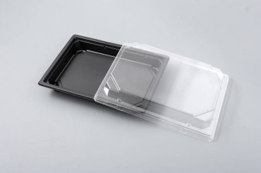 Yemek için şeffaf Kapaklı plastik kutu