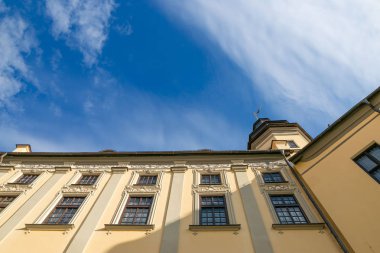 Nesvizh, Belarus - 20 Mayıs 2017: Ortaçağ Kalesi Nesvizh, Minsk Region, Beyaz Rusya.