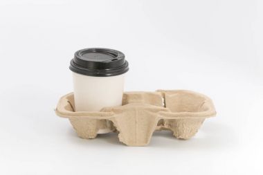 Fast food ve içecekler için kaplar. Geri dönüşümlü malzeme