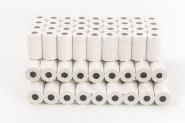 Beyaz bir arka plan üzerinde Yazar kasa teyp